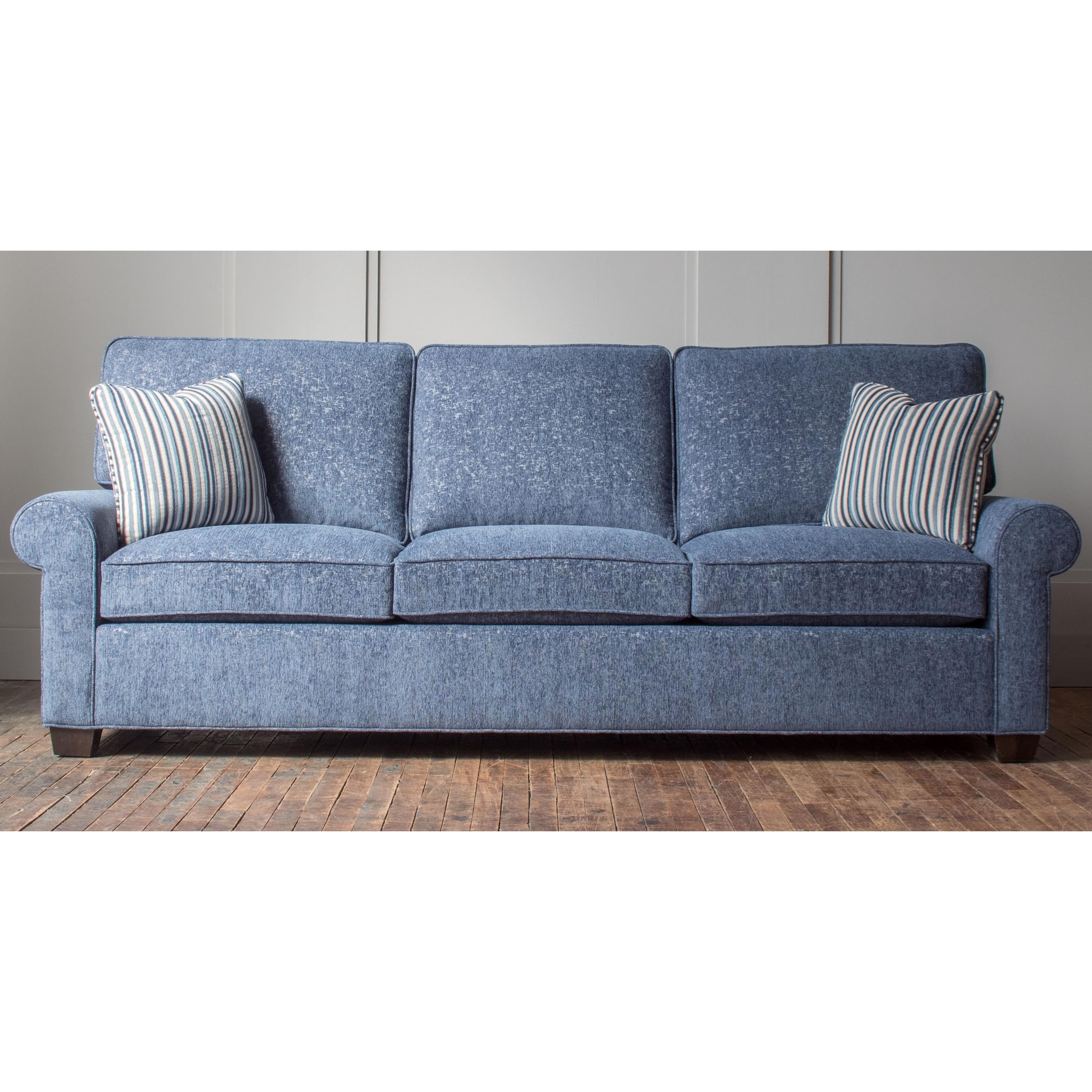 Hallagan Furniture Madison Customizable Rolled Arm Sofa Wayside